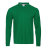 Рубашка поло мужская STAN длинный рукав хлопок/полиэстер 185, 04S, зелёный