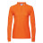 Рубашка поло женская STAN длинный рукав хлопок/полиэстер 185, 04SW, оранжевый