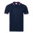 Рубашка поло мужская триколор STAN хлопок/полиэстер 185, 04RUS, темно-синий