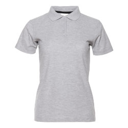 Рубашка поло женская STAN хлопок/полиэстер 185, 104W, серый меланж
