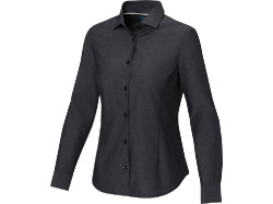 Cuprite Женская рубашка с длинным рукавом, изготовленная из натуральных материалов, которые отвечают стандарту GOTS - сплошной черный