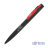 Ручка шариковая "Lip", покрытие soft touch, черный с красным