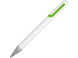 Ручка шариковая Nassau, белый/зеленое яблоко