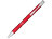 Кнопочная шариковая ручка Moneta из анодированного алюминия, черные чернила, красный