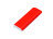 Флешка прямоугольной формы, оригинальный дизайн, двухцветный корпус, 4 Гб, красный/белый