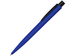 Ручка шариковая металлическая LUMOS M soft-touch, синий/черный