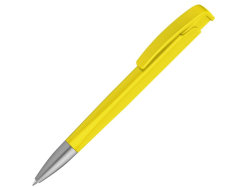 Шариковая ручка с геометричным корпусом из пластика Lineo SI, желтый