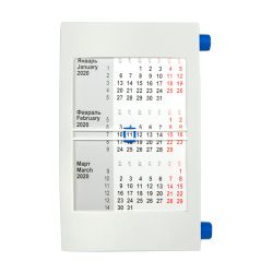 Календарь настольный на 2 года; сетка 24-25 (синий, белый)