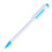 Ручка шариковая MAVA,  белый/голубой, пластик (белый, голубой)