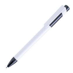 Ручка шариковая MAVA (белый, черный)