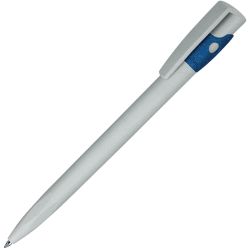Ручка шариковая из экопластика KIKI ECOLINE, рециклированный пластик (серый, синий)