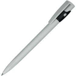 Ручка шариковая из экопластика KIKI ECOLINE, рециклированный пластик (серый, черный)