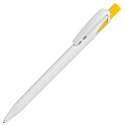 Ручка шариковая TWIN WHITE (белый, желтый)
