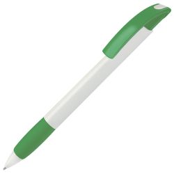 Ручка шариковая с грипом NOVE (зеленый, белый)