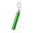 Брелок BIMOX с фонариком, зелёный, пластик, 8,5*d-1,4см (зеленый)