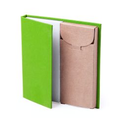 Набор LUMAR: листы для записи (60шт) и цветные карандаши (6шт) (зеленый)