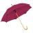 Зонт-трость с деревянной ручкой, полуавтомат; бордовый; D=103 см, L=90см; 100% полиэстер (бордовый)