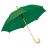 Зонт-трость с деревянной ручкой, полуавтомат; зеленый; D=103 см, L=90см; 100% полиэстер (зеленый)