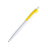 Ручка шариковая KIFIC, пластик (белый, желтый)
