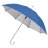 Зонт-трость SILVER, пластиковая ручка, полуавтомат (синий, серебристый)