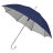 Зонт-трость SILVER, пластиковая ручка, полуавтомат (темно-синий, серебристый)