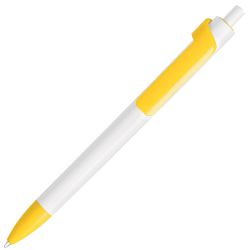 Ручка шариковая FORTE (белый, желтый)
