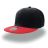 Бейсболка SNAP BACK 400, 6 клиньев, пластиковая застежка (черный, красный)