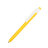 Ручка шариковая RETRO, пластик (желтый, белый)