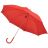 Зонт-трость с пластиковой ручкой, механический; красный; D=103 см; 100% полиэстер (красный)