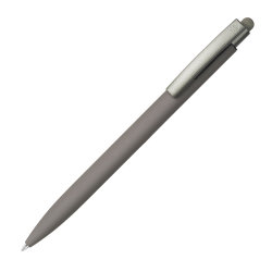 ELLE SOFT, ручка шариковая, серый, металл, синие чернила (серый)