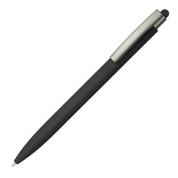 ELLE SOFT, ручка шариковая, черный, металл, синие чернила (черный)