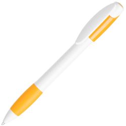 Ручка шариковая с грипом X-5 (белый, желтый)